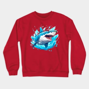 shark the monster of the seas Crewneck Sweatshirt